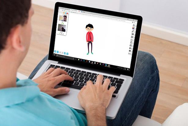 Tutoring with an online whiteboard Tutoring with an online whiteboard